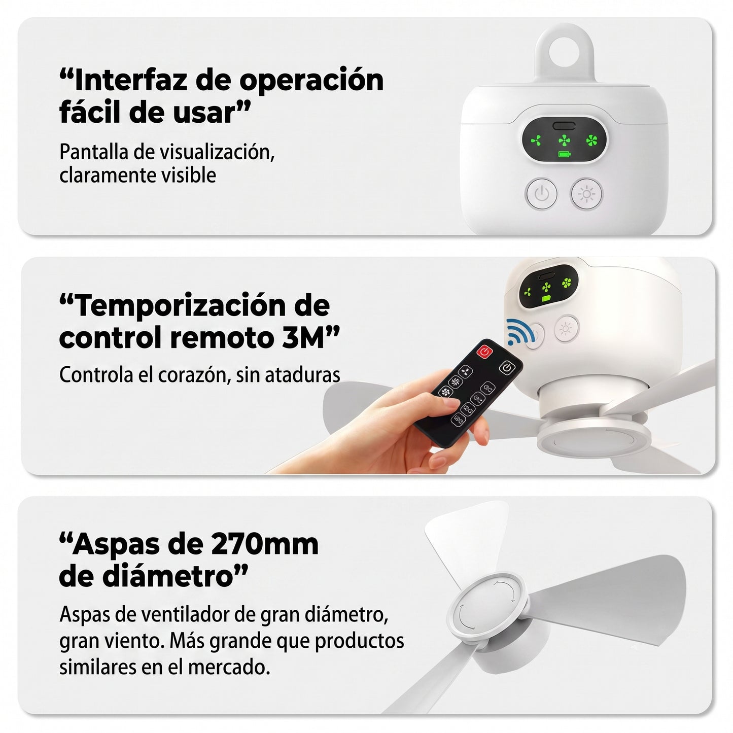 Ventilador de techo portátil - ARIVO
