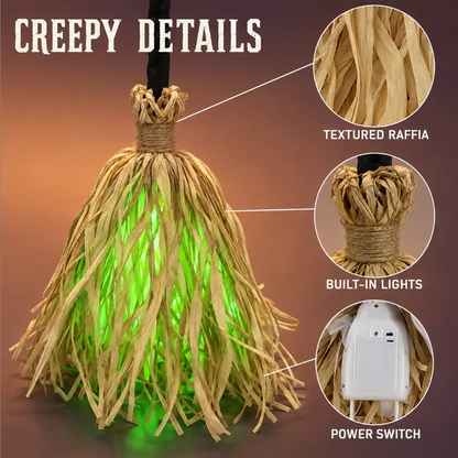 Spooky Walking Witch Broom