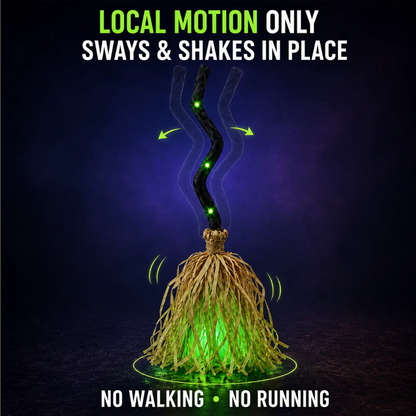 Spooky Walking Witch Broom