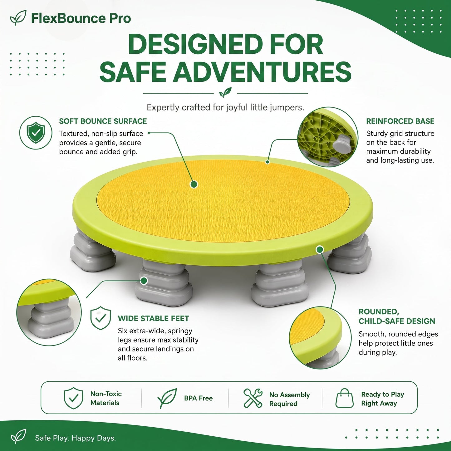 FlexBounce Pro Mini Fitness Trampoline