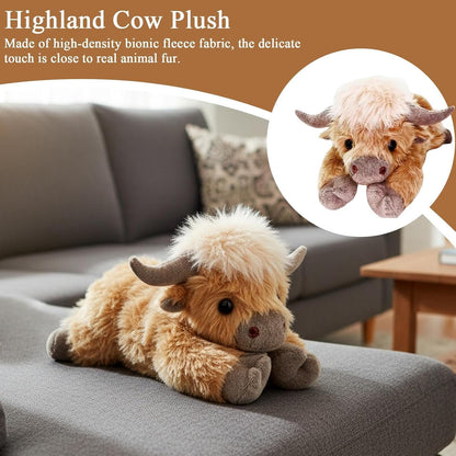 Highland Cow Cozy Plush Buddy