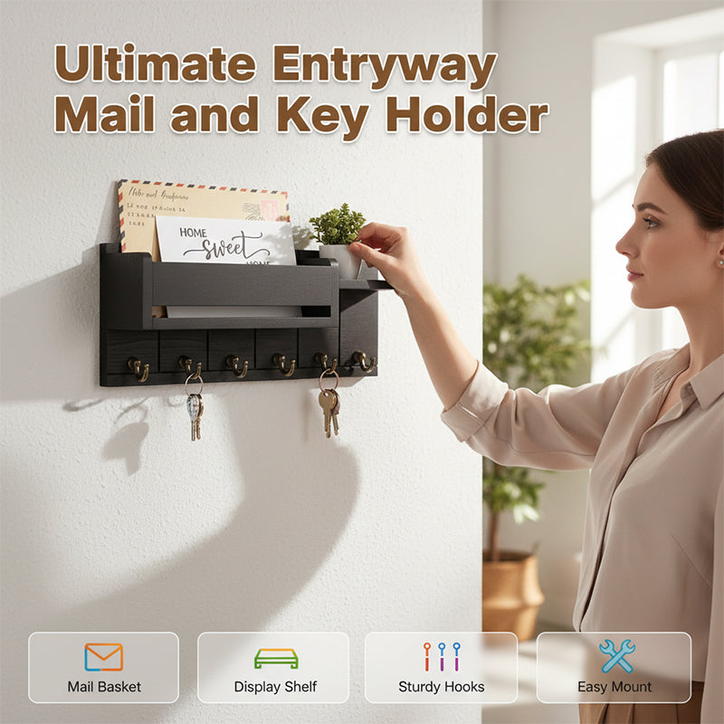 Entryway Mail & Key Organizer